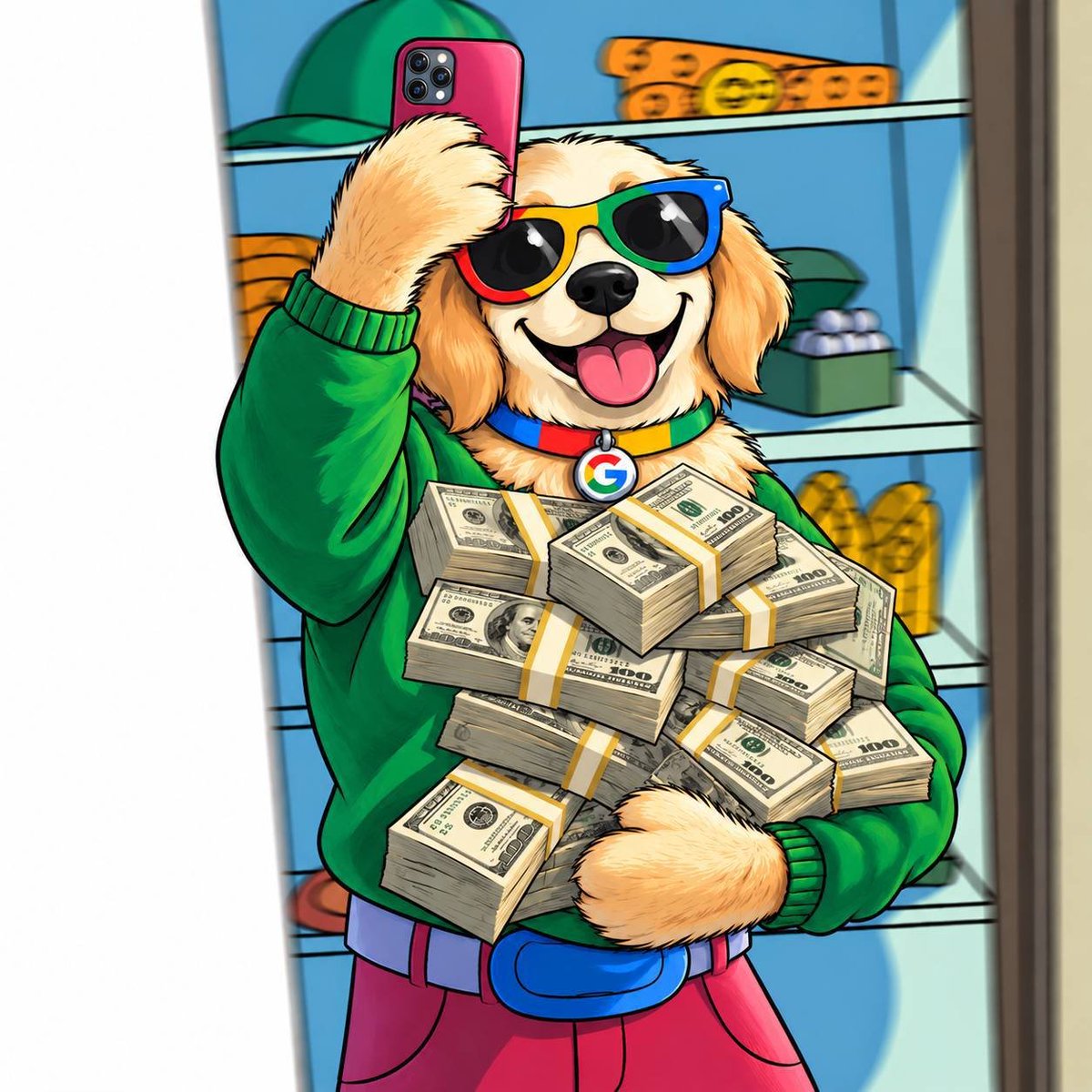 GoogleInu's tweet photo. Money talks. I just let $GINU flex his moonbags. 💸

#GINU #ROBINHOOD https://t.co/3fywLCac1H