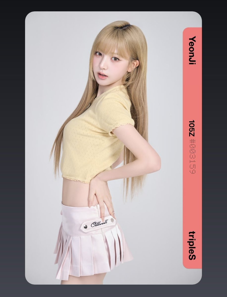 kisses4yooyeon's tweet photo. — tripleS objekt giveaway ! 

♡ prize : yeonji cc105 ♡

rules:
- like and rt this tweet
- like and rt quoted post
- comment id 
- follow me (optional, i want moots!)

ends when managed to get yooyeon cc206 and yooyeon cc503

good luck 🌸! https://t.co/RsSPUoYgUj