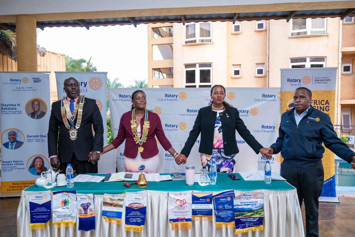 dgrotaryd9213's tweet photo. Twenty-four years of service leaves a trail.

for my 29th Visit while at @Rotary_Bugolobi , I saw a club that has stayed close to its community through monthly child immunisation outreaches, NCD awareness campaigns and medical camps. But I also asked them to look inward: what keeps people connected to this club, and what makes them want to stay?

Their US$2,000 commitment to The Rotary Foundation and another US$2,000 to PolioPlus says something about their heart for service. 
Now let’s make the club experience just as strong.

#RotaryEyamba 
#RotaryKonyo