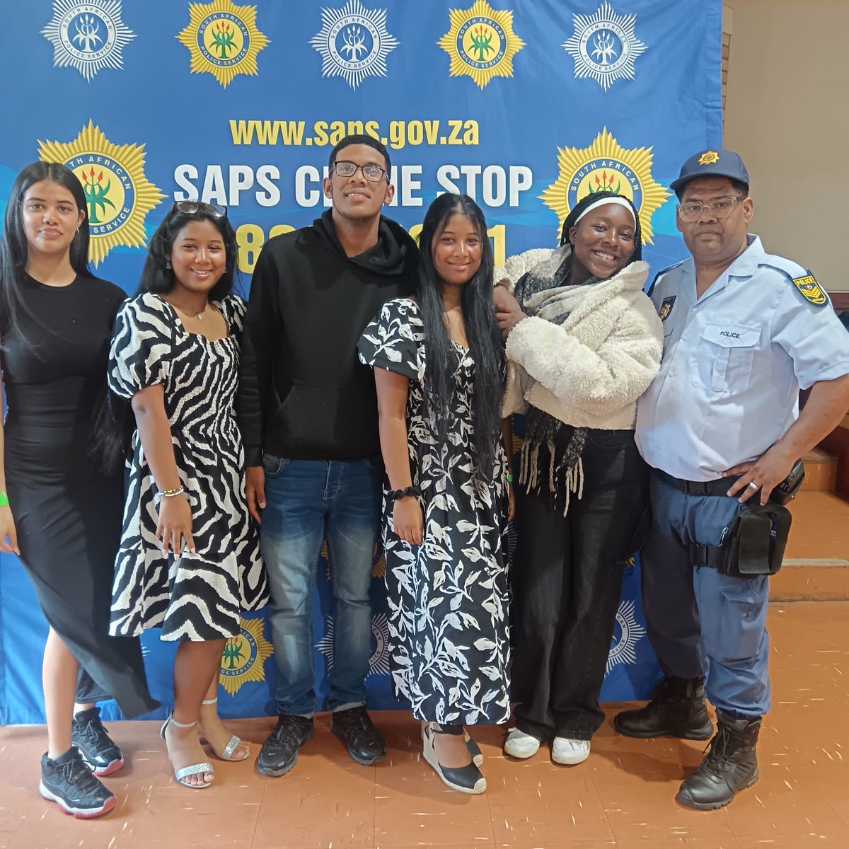 SAPoliceService's tweet photo. #sapsWC [STEENBERG SAPS JUNIOR COMMISSIONERS PROJECT – SPRING DAY – SPORTS AGAINST CRIME AT SULLIVAN PRIMARY SCHOOL]
Steenberg #SAPS, together with various stakeholders, held a Junior Commissioners Project, Spring Day #SportAgainstCrime event on Saturday, 26/09, at Sullivan Primary School in Steenberg.

A road march was held, followed by various activities and speeches, with the Junior Station Commander delivering the welcoming address.

Station Commanders from Steenberg and Lentegeur SAPS attended the event to support and witness the showcase. Other role players, such as Gershwins Production and Young OG CPT, entertained the crowd throughout the day. Modelling and bodybuilding competitions also took centre stage.

Together, SAPS and communities can work together to fight crime through sport and positive community engagement. #YouthEmpowerment #CommunityOutreach ME