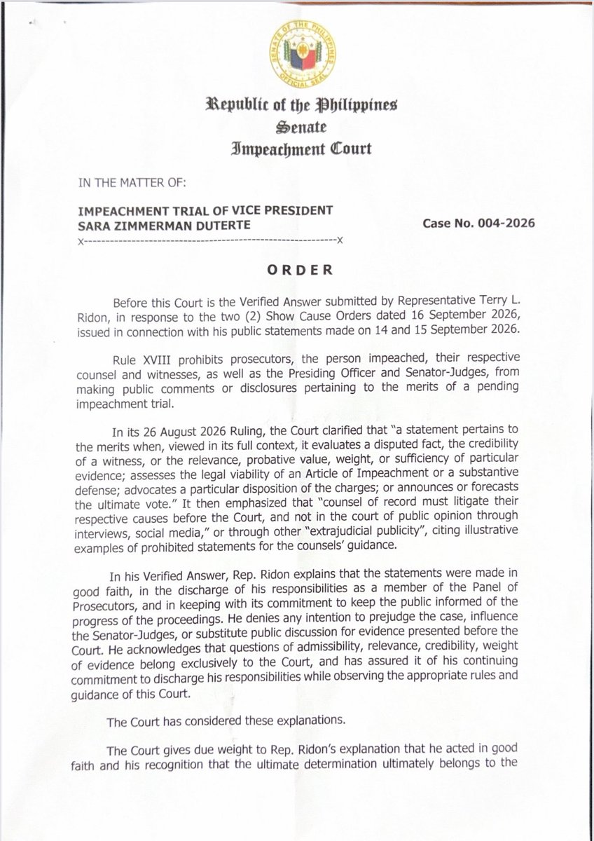 AnakisMowmNDawd's tweet photo. @SayChiz prove there is no selective enforcement. As you always say to every witness, if he/she is qualified you know what to do..
Apply sub judice rule to fairly.. prosecution, defense, senator-judges AND the VP
#Impeachment https://t.co/VpuL4frncs