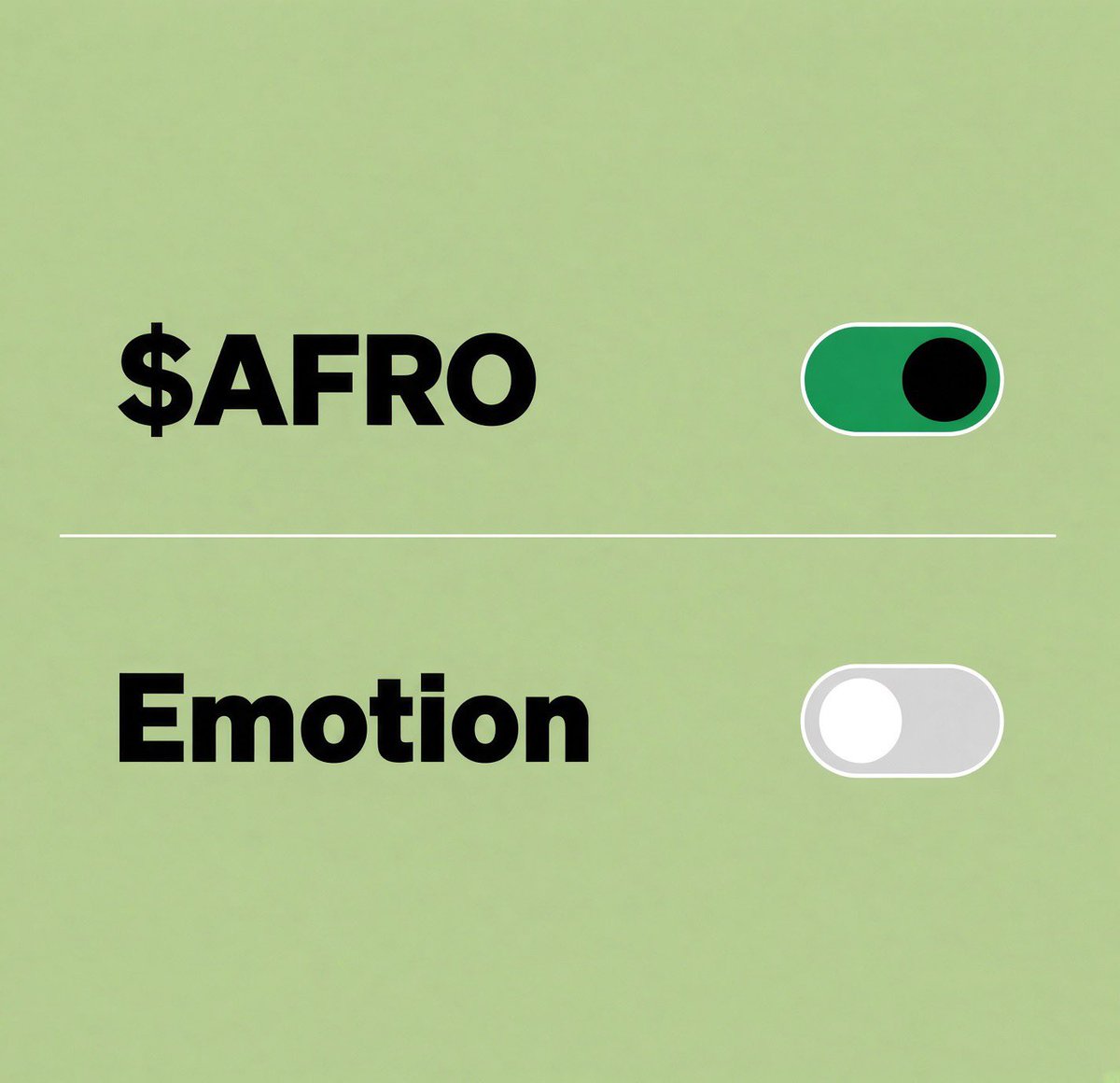 AfroTokenSUN's tweet photo. HODL with clarity not emotion🚀 markets are organic and won’t go up all the time at say! Buy more $AFRO https://t.co/VTmMWsshNa