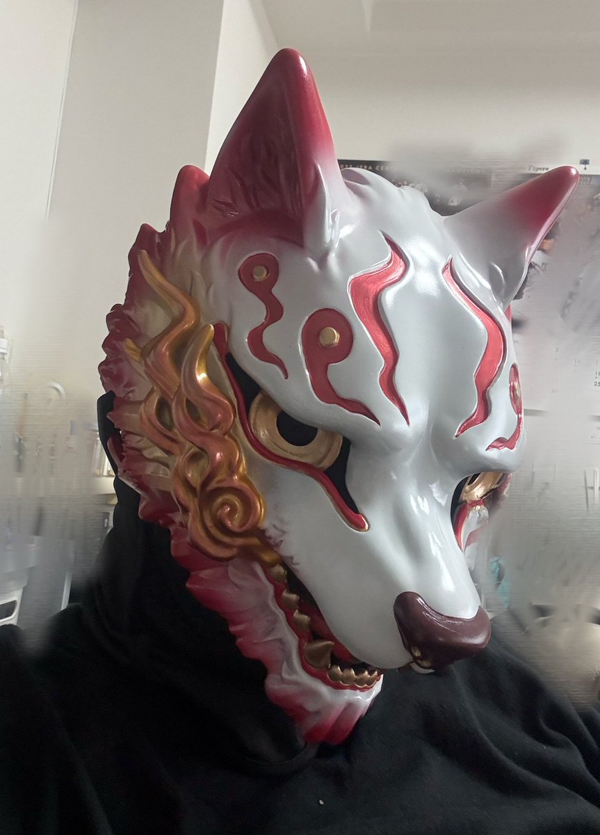 onikiheita's tweet photo. 名を【凱狼太(ｶﾞｲﾛｳﾀ)】と言います！！
鬼平太に憧れる鬼平太の親戚で狼族の青年です！！✨✨✨✨
自撮りが得意ではありませんのでまたかっこいいのを撮ってもらいます！😊
 #幸面一門 https://t.co/KgZ2HnaIKM