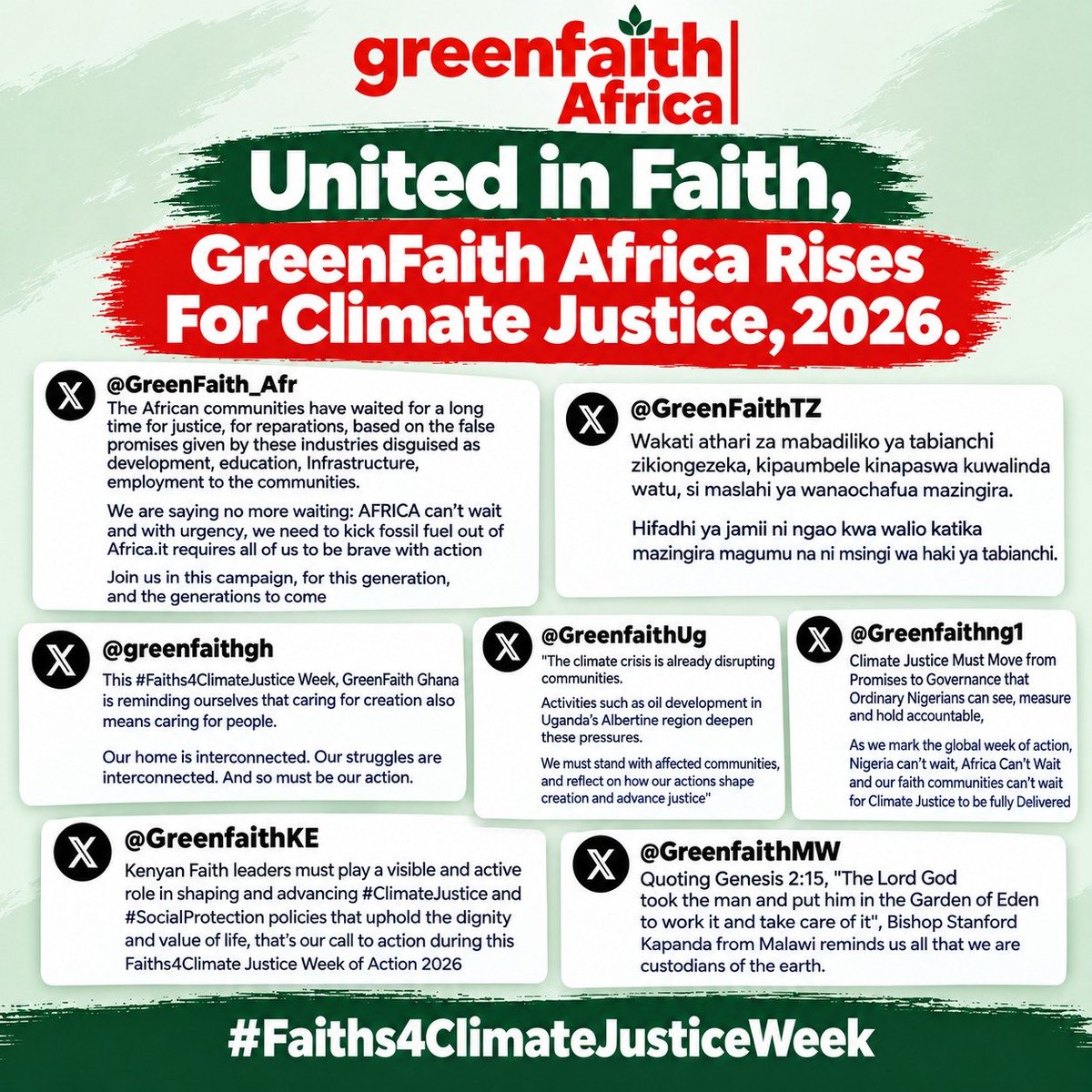 GreenFaithMW's tweet photo. Africa can't wait https://t.co/eHezTXo1if