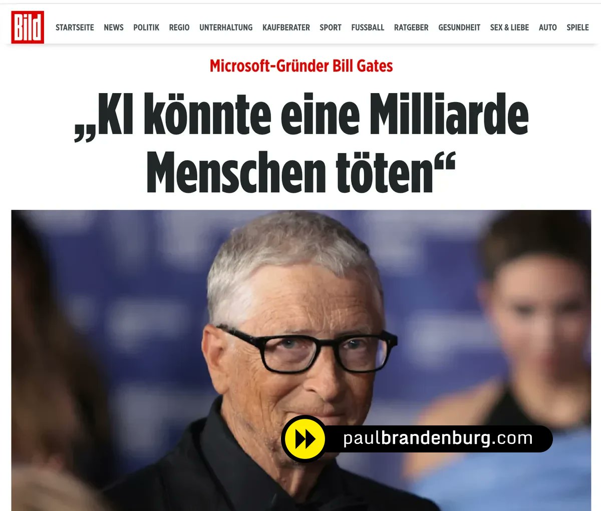 docbrandenburg's tweet photo. PsyOp absurd: Massenmörder Bill Gates warnt vor neuer Massenmord-Welle

Spoiler: Die "Lösung" besteht wie immer in mehr Überwachung und Kontrolle einfacher Bürger und der Abschaffung von Freiheit und Demokratie ;) https://t.co/7cTJcvRgbw