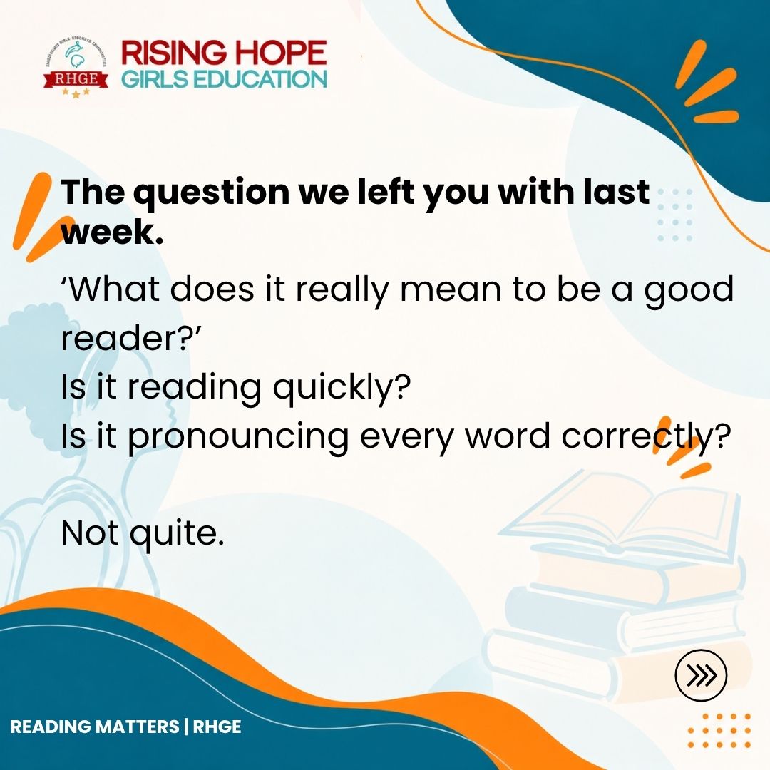 RisingHopeGirls's tweet photo. We’re starting a longer conversation about reading, literacy and the gaps that too many children face.

Reading Matters is only getting started. 📚

#ReadingMatters #Literacy #RHGE https://t.co/Len5XGRbfk