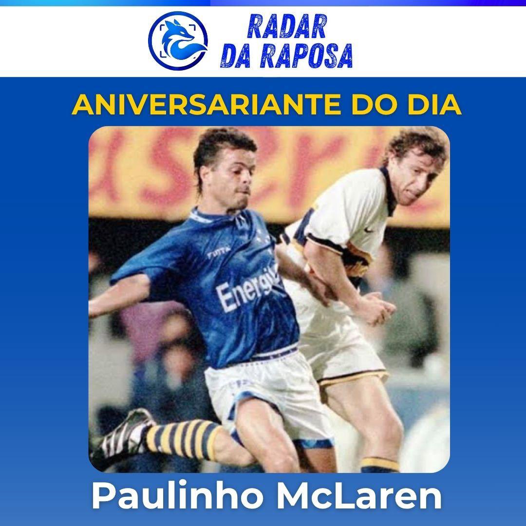 rogeriolucio77's tweet photo. Hoje é aniversário do inoxidável PAULINHO McLAREN (63).

Muito além do delicioso ‘gol galinha’, ele formou ótima dupla com Marcelo Ramos no Br’95, e retornou no segundo semestre de 96, totalizando 22 gols em 50 jogos.

Felicidades! https://t.co/rC9LuQerVi