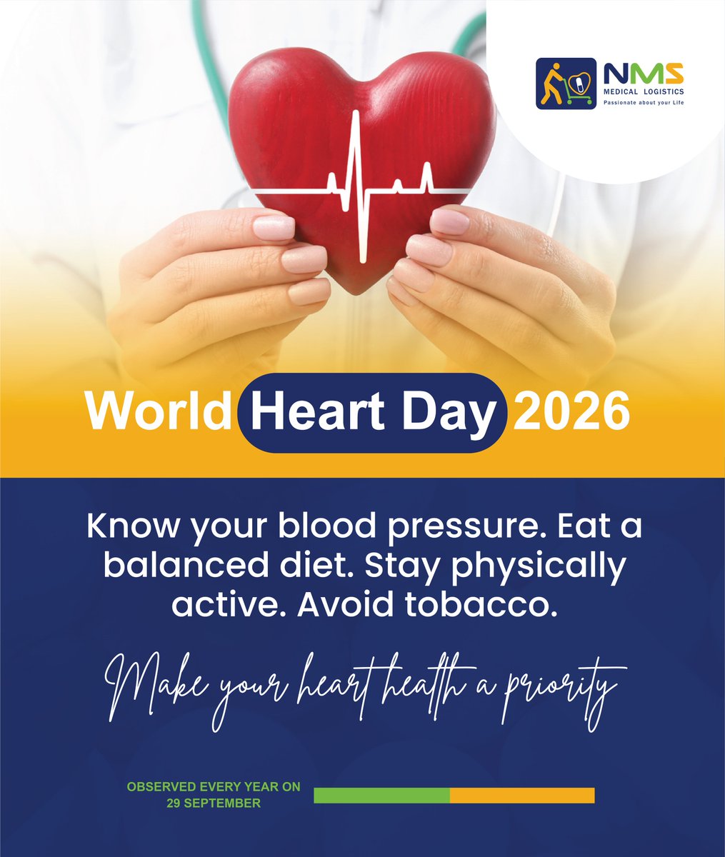 nmsuganda's tweet photo. Your heart works for you every day. 
On World Heart Day, take a moment to care for it: check your blood pressure, eat a balanced diet, stay active and avoid tobacco. 

What heart-healthy step will you take today?
#WorldHeartDay 
#NMSDelivers https://t.co/7pAOdOecno
