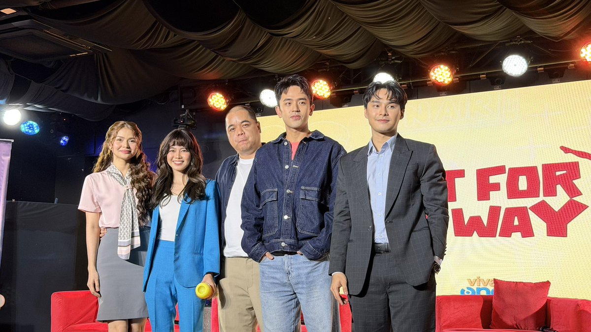 inquirerdotnet's tweet photo. FIGHT FOR MY WAY! 🥊 

LOOK: David Licauco and Ashtine Olviga are officially introduced as the lead stars of Viva One’s Philippine adaptation of the Korean drama “Fight for My Way” during a conference on Monday, Sept. 28, in Quezon City.

McCoy de Leon and Aubrey Caraan join the supporting cast. Crisanto B. Aquino will serve as the adaptation’s director. | @JessEINQ 

For more entertainment stories, visit https://t.co/ekqey0BMRm