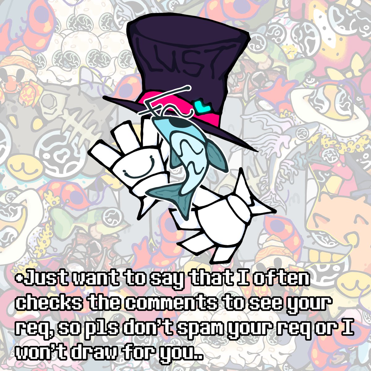 Fischy7x's tweet photo. A new thing for you to know before asking me for a art request💔🫯 https://t.co/T45eOPPruQ
