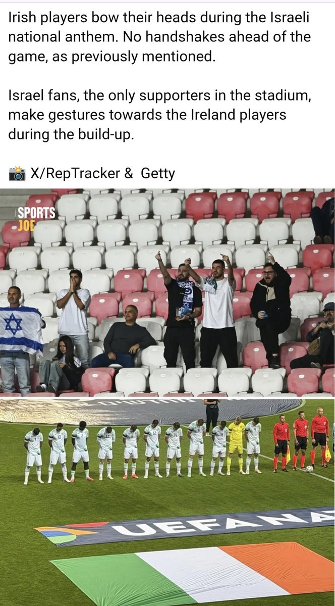 taaluulaa2's tweet photo. #ireland #israel #fifa #football

Karma won over the #Satanic fake #state of #israyhell 

Go on the boys #ireland https://t.co/mK6WCdBeOt