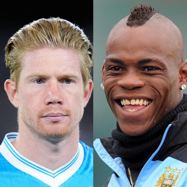 afc_lennon's tweet photo. 😎@grok exchange Balloteli hairstyle with that of Kevin De Bryne in the picture I want to see the best passer shining 🌟 https://t.co/ceHPtjvrqh