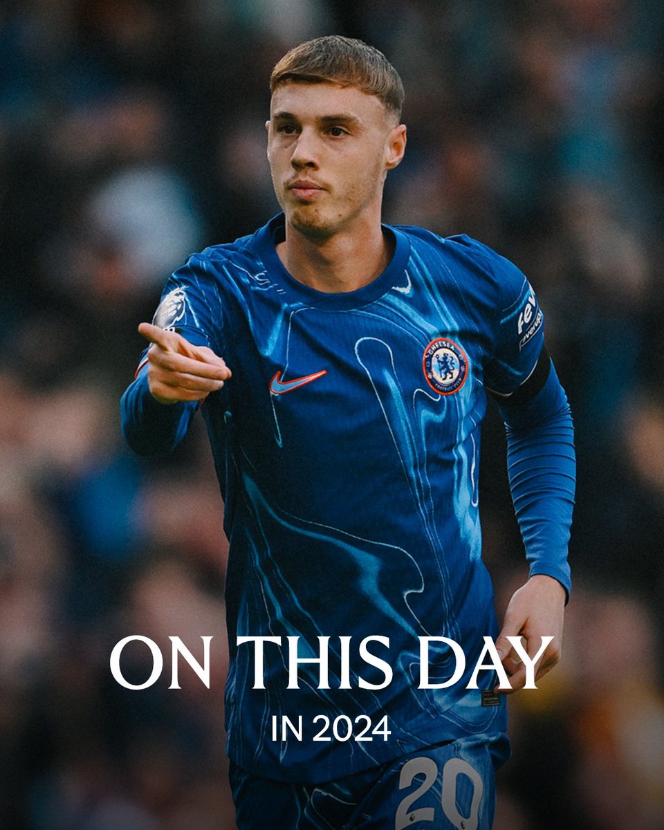 ChelseaFC's tweet photo. The first player to score four first-half goals in the #PL. 👀

#OnThisDay in 2024... 🥶 https://t.co/60nqDJIvjK