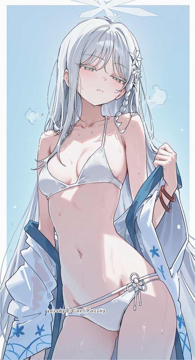 AiartYasshy's tweet photo. ブルアカ 水着ナグサさん https://t.co/dGF9d1AkPy