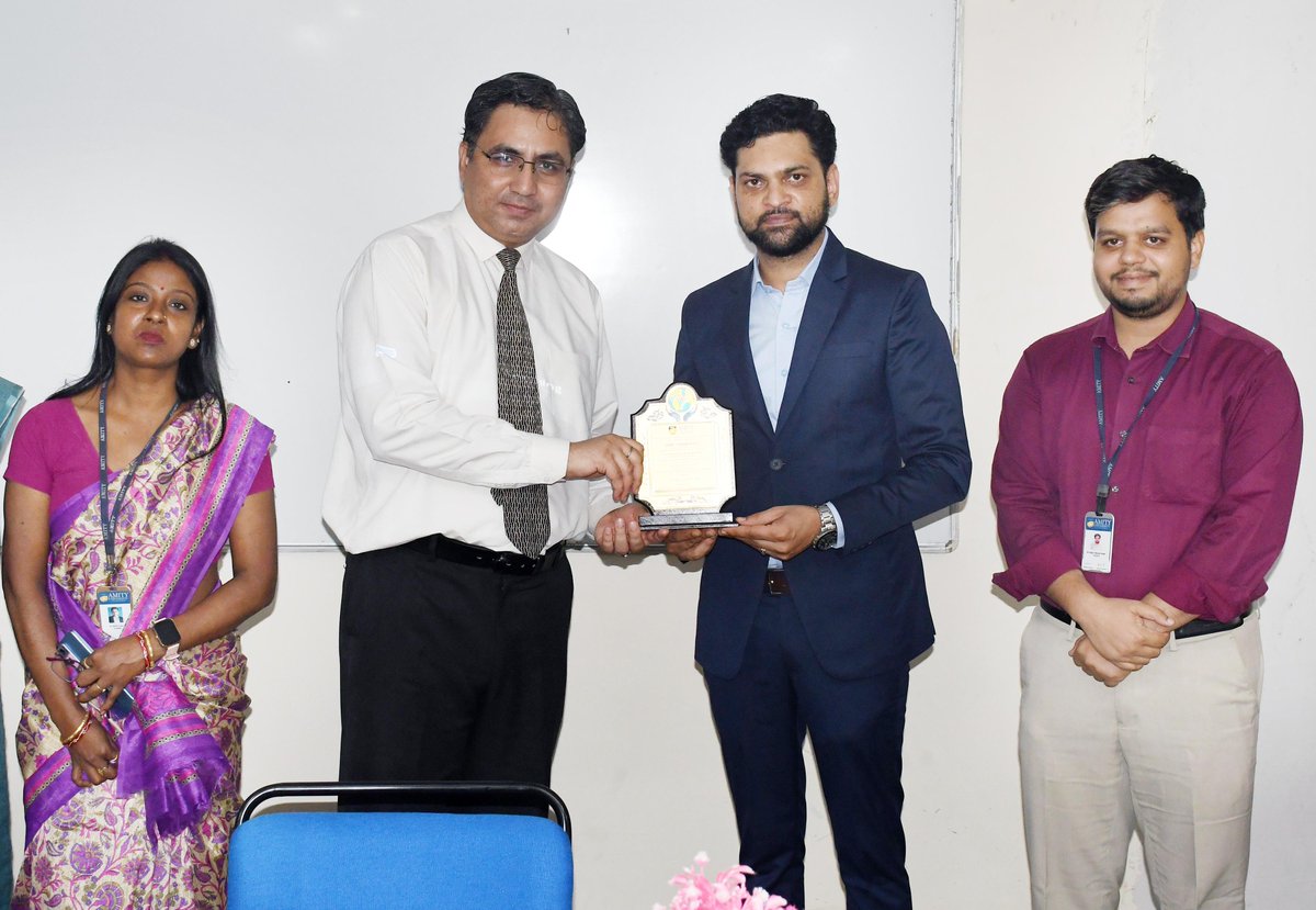 AmityLucknow's tweet photo. #AmitySchoolofHospitality organised a guest lecture on “Tourism through Digital Agenda and Artificial Intelligence” for World Tourism Day 2026. Mr. Ashish Rana shared insights on AI, digital transformation and the future of tourism.

#AmityUniversity #AmityLucknow https://t.co/0lMWCzDbXY