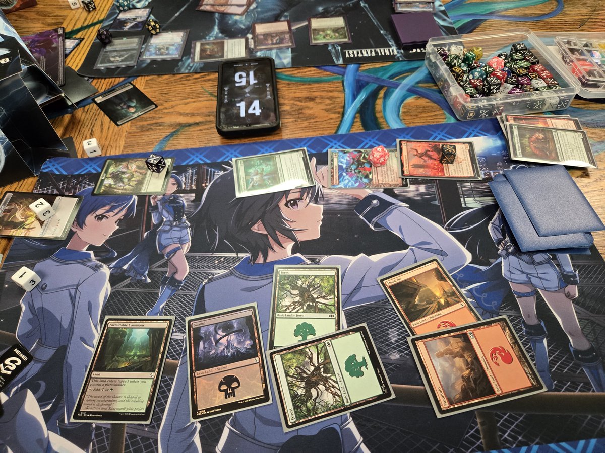 DJ_Azure's tweet photo. I experienced my first ever Draft and Sealed experience playing Magic after only playing Commander and it was fun as hell. I wanna do more of these, hopefully my schedule can allow it. #RealityFracture https://t.co/0sG9bP1J9M