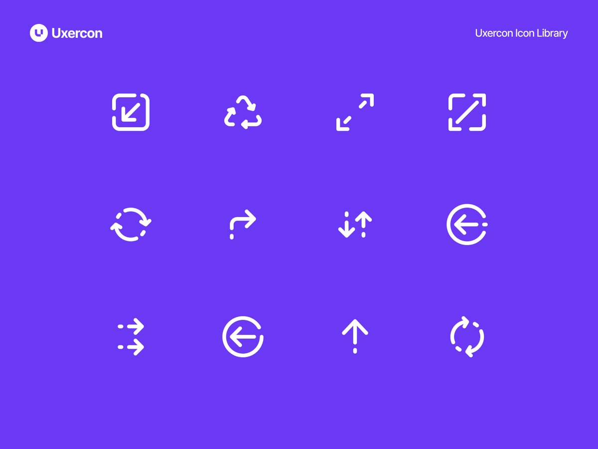 uxercon's tweet photo. Arrows - Uxercon Icon Library ↕️ https://t.co/YHPwVULWMS