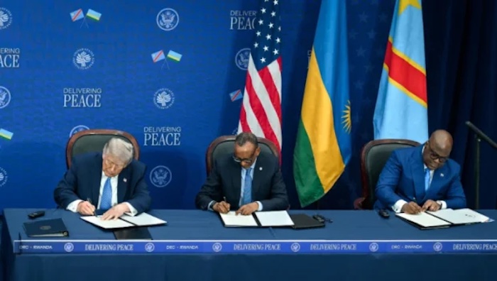 realemily9's tweet photo. He also pointed to the Democratic Republic of Congo.
Yes, there was a 2025 U.S.-brokered agreement — but it excluded M23 rebels, who are still fighting.
That’s not ending a war. That’s partial diplomacy with a victory label slapped on it.
#DRC #M23 #ForeignPolicy #RealityCheck https://t.co/ZGqh8EqGRe
