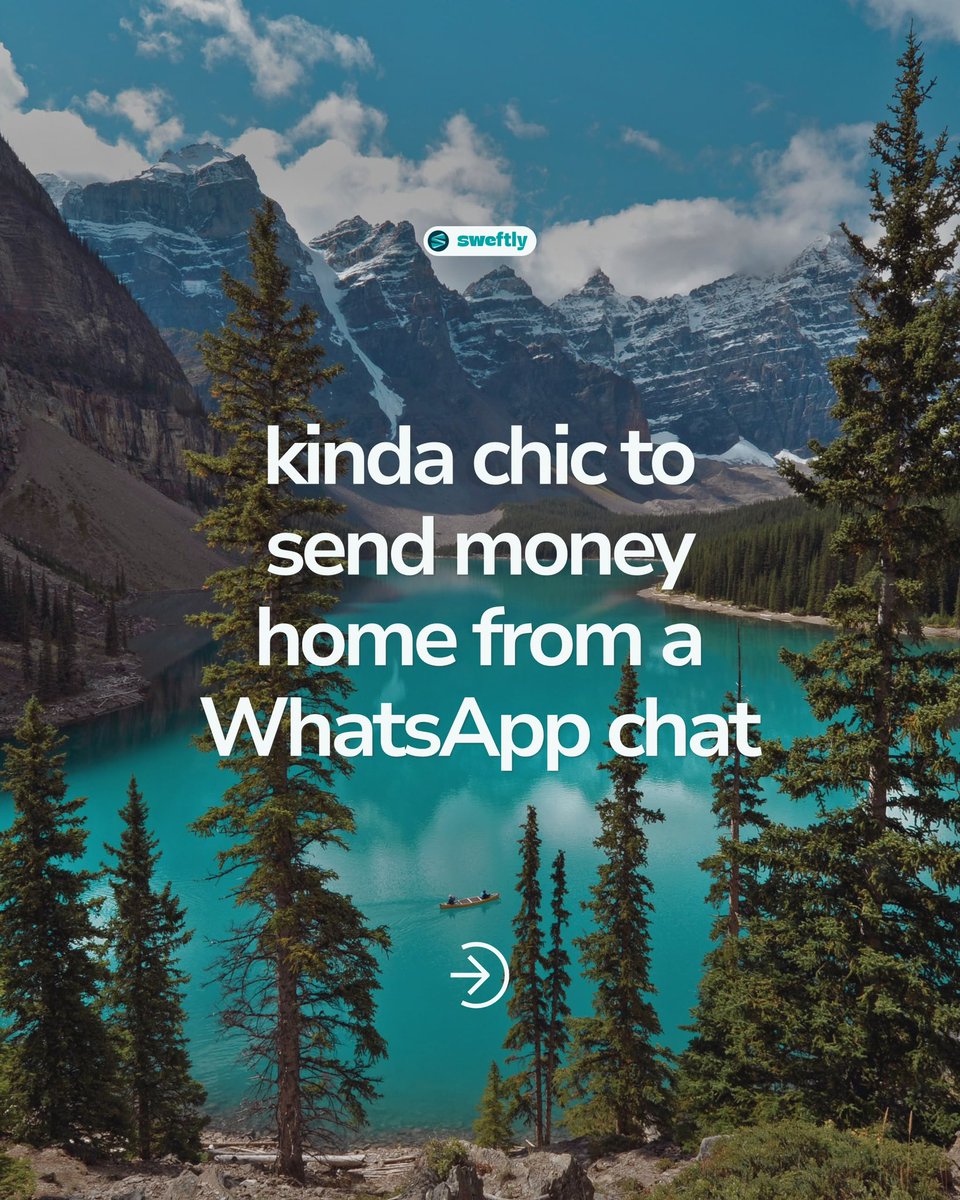 usesweftly's tweet photo. Some things are just… kinda chic. 

Sending money home without the stress? Kinda chic. Knowing exactly what they’ll receive? Kinda chic. Doing it all from WhatsApp? Very kinda chic.

We don’t make the rules. https://t.co/X0TlSC5Oaj
