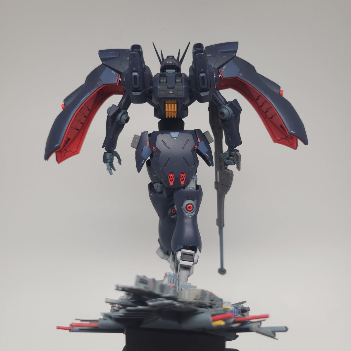 ao_un's tweet photo. Hg 1/144 克巴迦利+鐵騎高達 https://t.co/d9ociIcKgU
