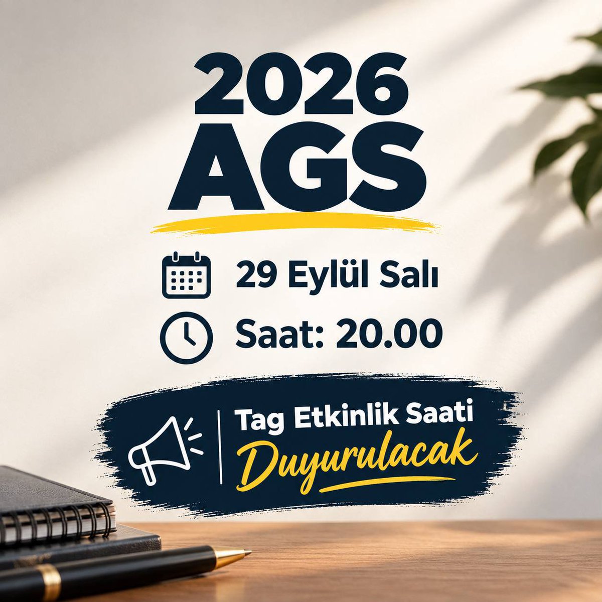 AGSkontenjan's tweet photo. 29 Eylül Salı ♥️
20:00 

2026 AGS 50.000 Kontenjan! ♥️ https://t.co/hq2HzkYPDX