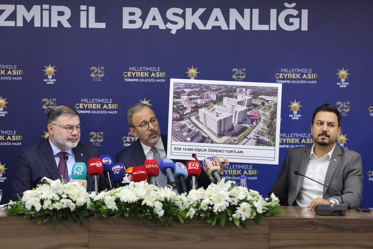 Bilalsaygili's tweet photo. Önceki Dönem Gençlik ve Spor Bakanımız, İzmir Milletvekilimiz Sn. Dr. Mehmet Kasapoğlu ile birlikte İzmir’imizde gençlerimize yönelik çalışmalarımız, üniversitelerimiz ve öğrenci yurtlarına yerleştirme süreçlerine ilişkin değerlendirmelerimizi kamuoyuyla paylaştık.

Gençlerimizin eğitimden barınmaya her alanda yanında olmak, ihtiyaçlarına çözüm üretmek ve geleceklerine güçlü katkılar sunmak için çalışmalarımızı kararlılıkla sürdürüyoruz.

Gençlerimizin geleceği, İzmir’imizin geleceğidir.