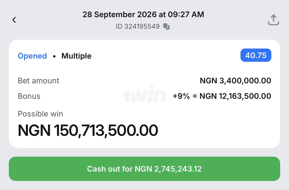Jaypunt01__'s tweet photo. 1Win CODE = 8Oyt2826

40 odds🔥

Register on 1Win here : https://t.co/FGKreoc5X6

PROMO CODE: Jaypunt

Use my promo code for 500% bonus on your first 4 deposits https://t.co/LnKQcdPz9w