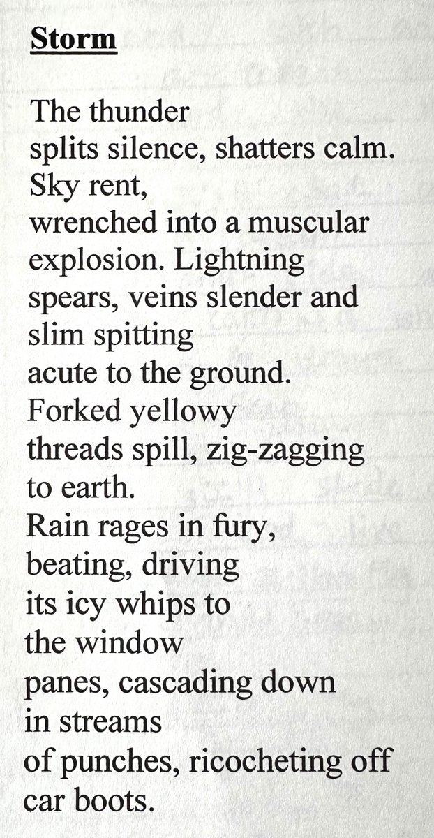 PieCorbett's tweet photo. A child's poem every day for a month. Today is a double act about The Wind; Ted Hughes' poem read to the class + brainstorm. Time limit for writing. Ramon was  a Spanish speaker; notice his invented word pattern (2 words/4 words). Tim catches the same forceful use of language. https://t.co/PtjawVl6IM
