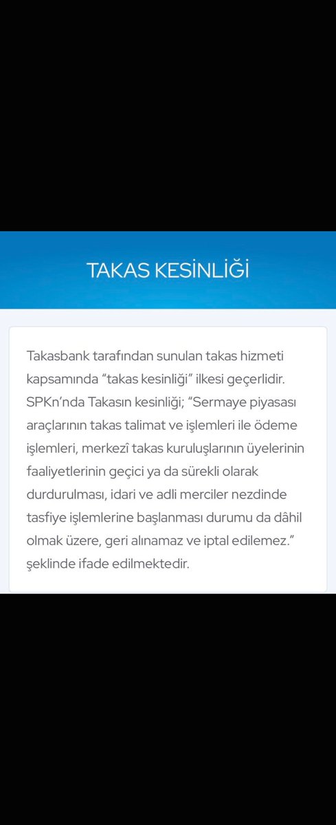 ildenizkaya's tweet photo. Takasbank kuralları "Tasfiye halinde bile takas iptal edilemez" diyor, SPK ise emirlerimizi iptal ediyor. Kanun bir, uygulama ayrı! Bu çelişkinin hesabı sorulsun.  
​#FonMağdurları #SPK #Takasbank #TakasKesinliği https://t.co/Jmt4fYYVAL