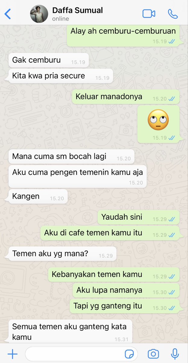 julievaew's tweet photo. Daffa kalau cemburu gimana? Seperti ini

#jungpha one tweet au https://t.co/sfaa2m6zsO