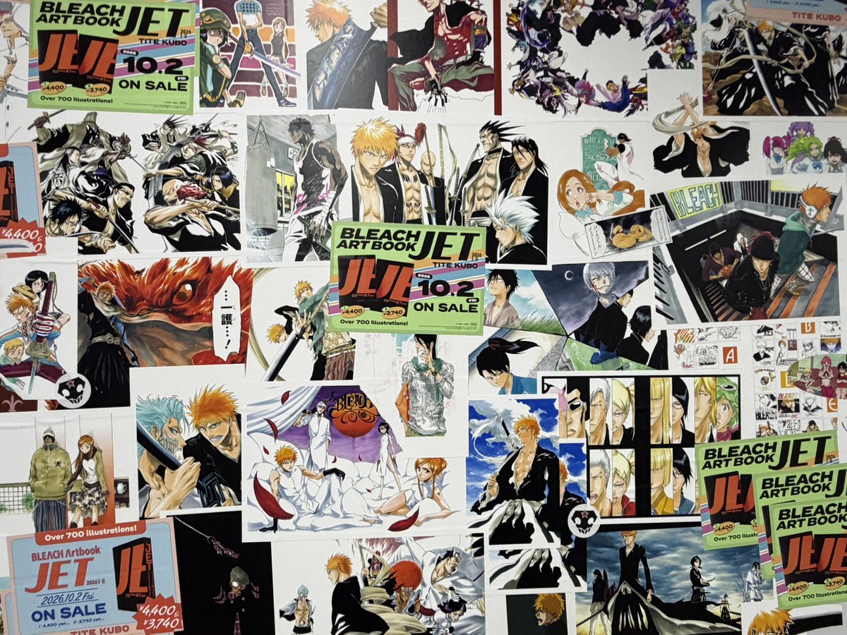 mochixpox's tweet photo. 渋谷駅のBLEACH広告見てきた❕
一枚一枚ステッカーになっててそれがランダムにセンスよく貼られてあってどこを切り取って写真に撮ってもオシャレでさすがでした🙏
JET2026早く欲しいーーー❕ https://t.co/7GA2Q0jI2R