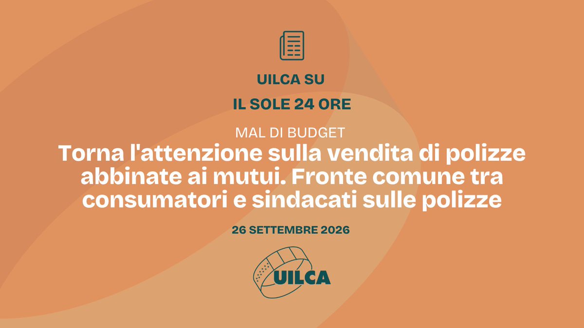 Uilcanetwork's tweet photo. #Uilca su @sole24ore 
Il segretario generale Fulvio Furlan sulle pressioni commerciali: il tema del benessere lavorativo è nella piattaforma del nuovo #Ccnl Abi. L'iniziativa più importante è l'indagine di clima, a ottobre le prime domande
✒️@vdangerio
🔗 https://t.co/Y4aSI7uTgx https://t.co/hJ2FTqBcbg
