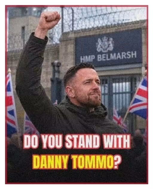AileenBart60380's tweet photo. I STAND WITH DANNY TOMMO. #freedannytommo https://t.co/2yiJsCMRPN