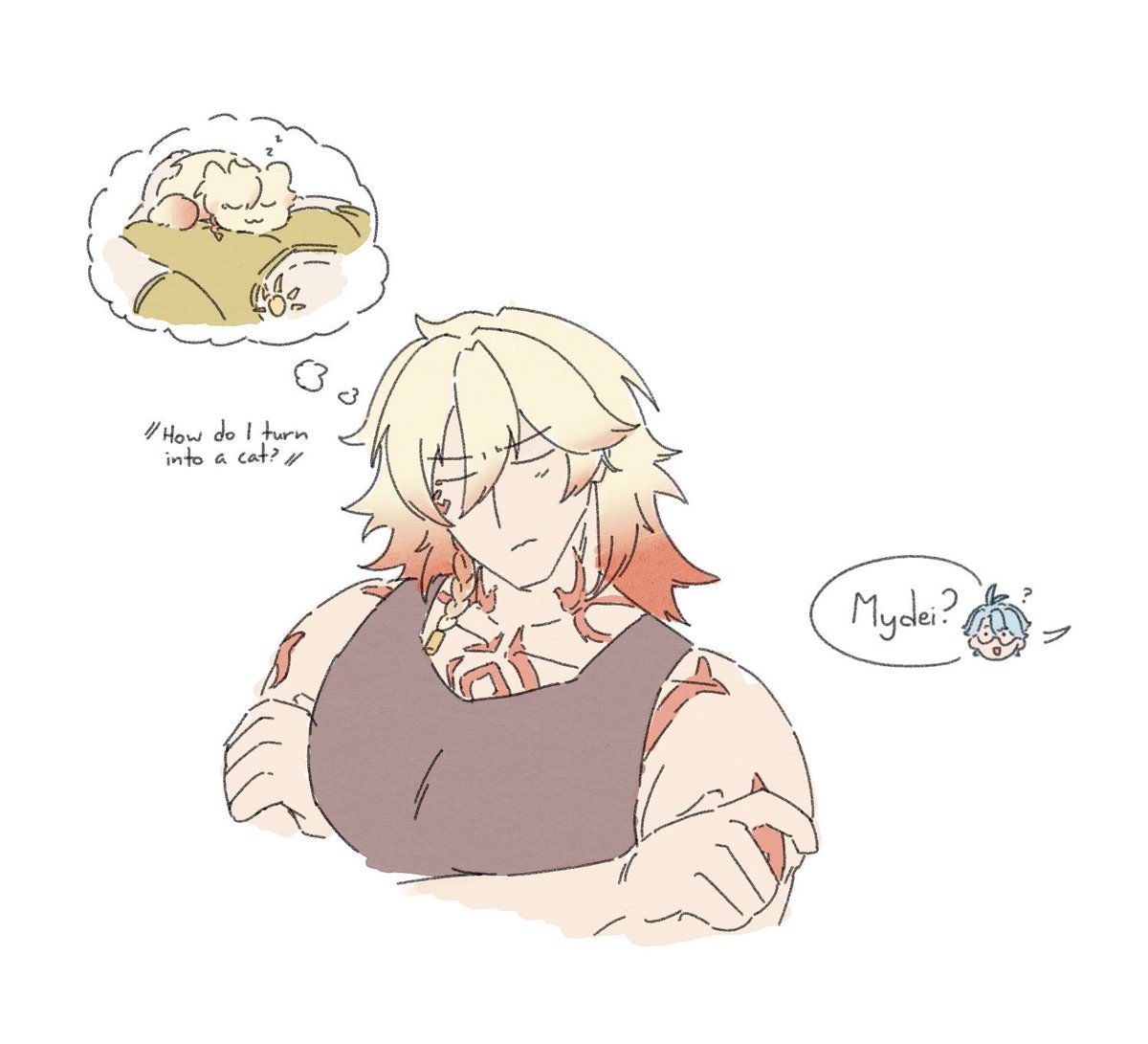jamrot_jar's tweet photo. Ok i mostly just wanted to draw phainon thicker again lol

#phaidei‌ https://t.co/fGvhkmLEmO