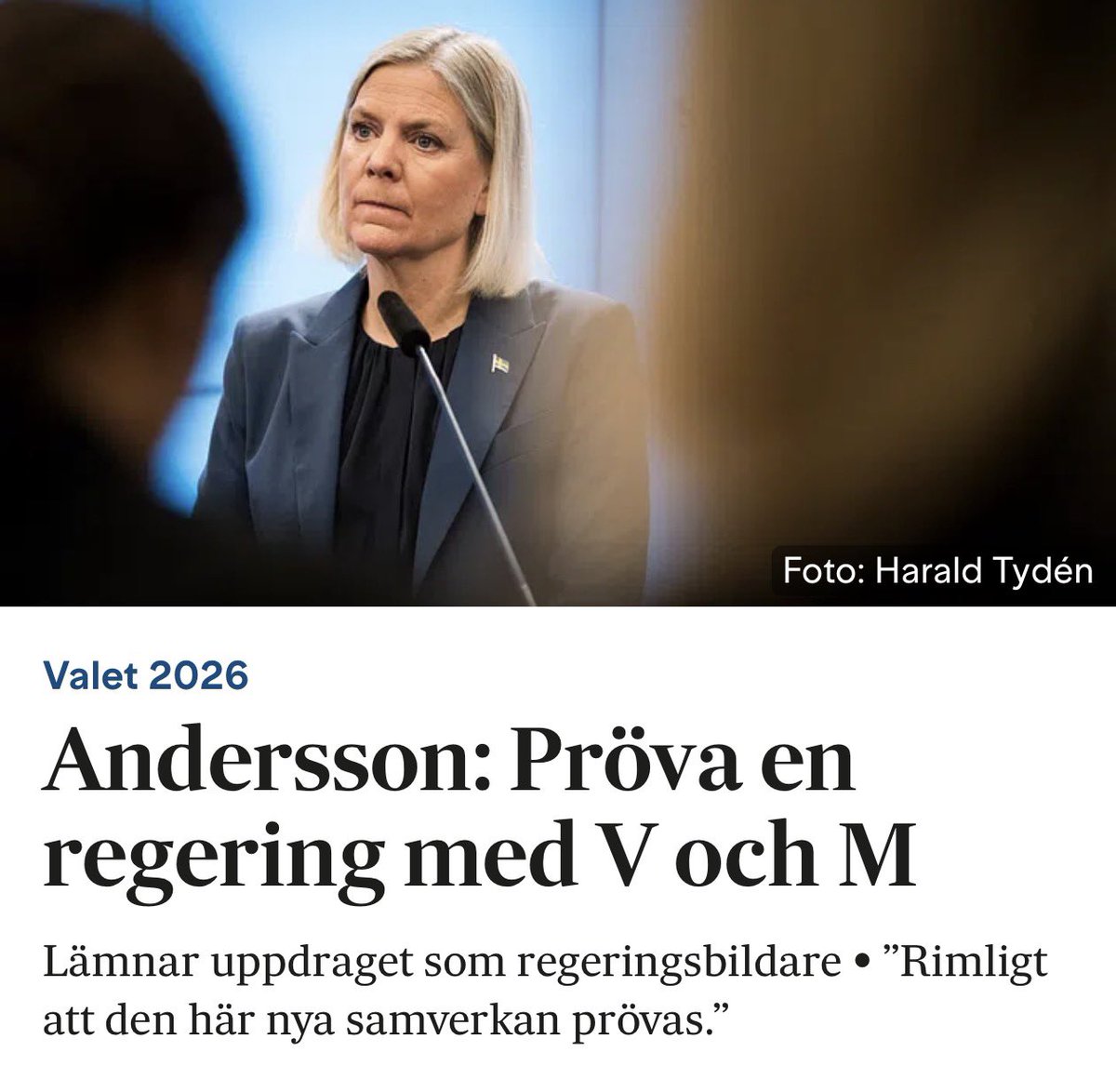 drdanielschatz's tweet photo. Andersson tar inte sitt uppdrag på allvar och ägnar sig åt pajaserier. Allt tal om regeringsduglighet visade sig vara tomt prat. https://t.co/1jqJPiZqkK