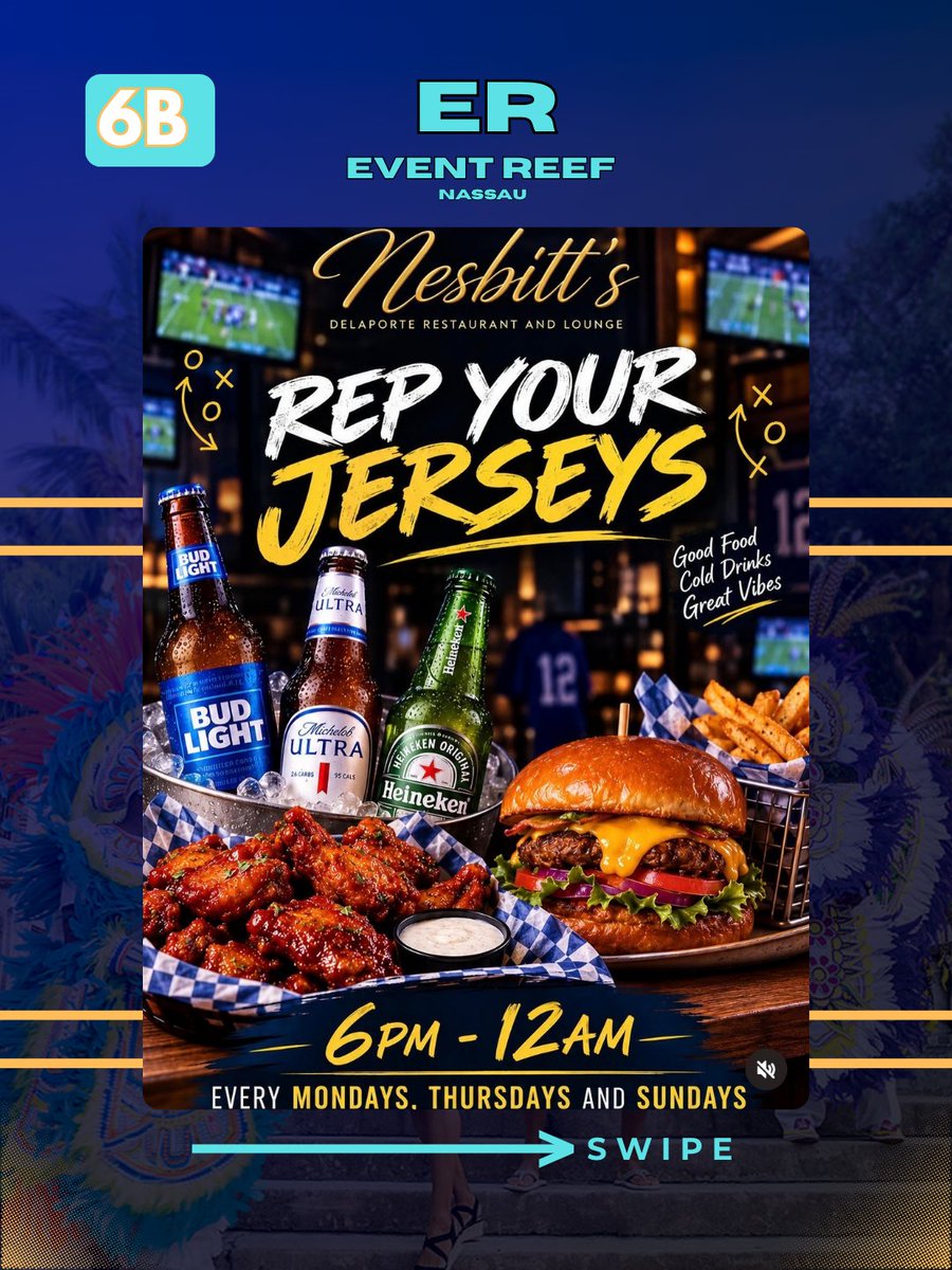 EventReef's tweet photo. What's happening in Nassau TODAY (MONDAY)?

EVENT 6/6

Follow Event Reef to know what Events are happening in Nassau!

#nassau #nassaubahamas #bahamas #eventreef https://t.co/zhNQq9FLQH