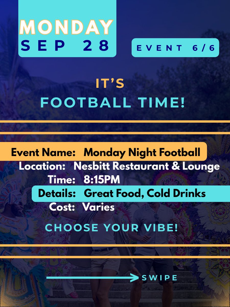 EventReef's tweet photo. What's happening in Nassau TODAY (MONDAY)?

EVENT 6/6

Follow Event Reef to know what Events are happening in Nassau!

#nassau #nassaubahamas #bahamas #eventreef https://t.co/zhNQq9FLQH