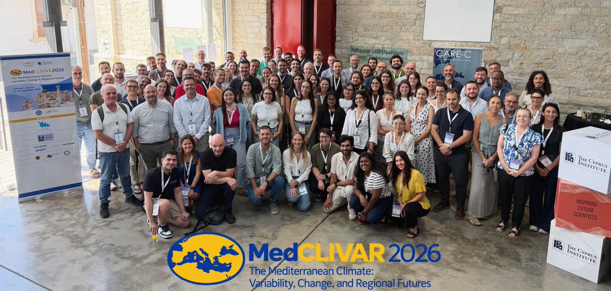 EPHYSLAB_Uvigo's tweet photo. Nuestros compañeros han participado en #MedCLIVAR, en Chipre, presentando una charla y dos pósters con resultados de los proyectos #APALPADOR y #CERES 🌍

Una participación que, además, nos dejó el Best Poster Award para María 🏆

@CIM_Uvigo @CampusAugaUVigo https://t.co/GNedVfMK0N