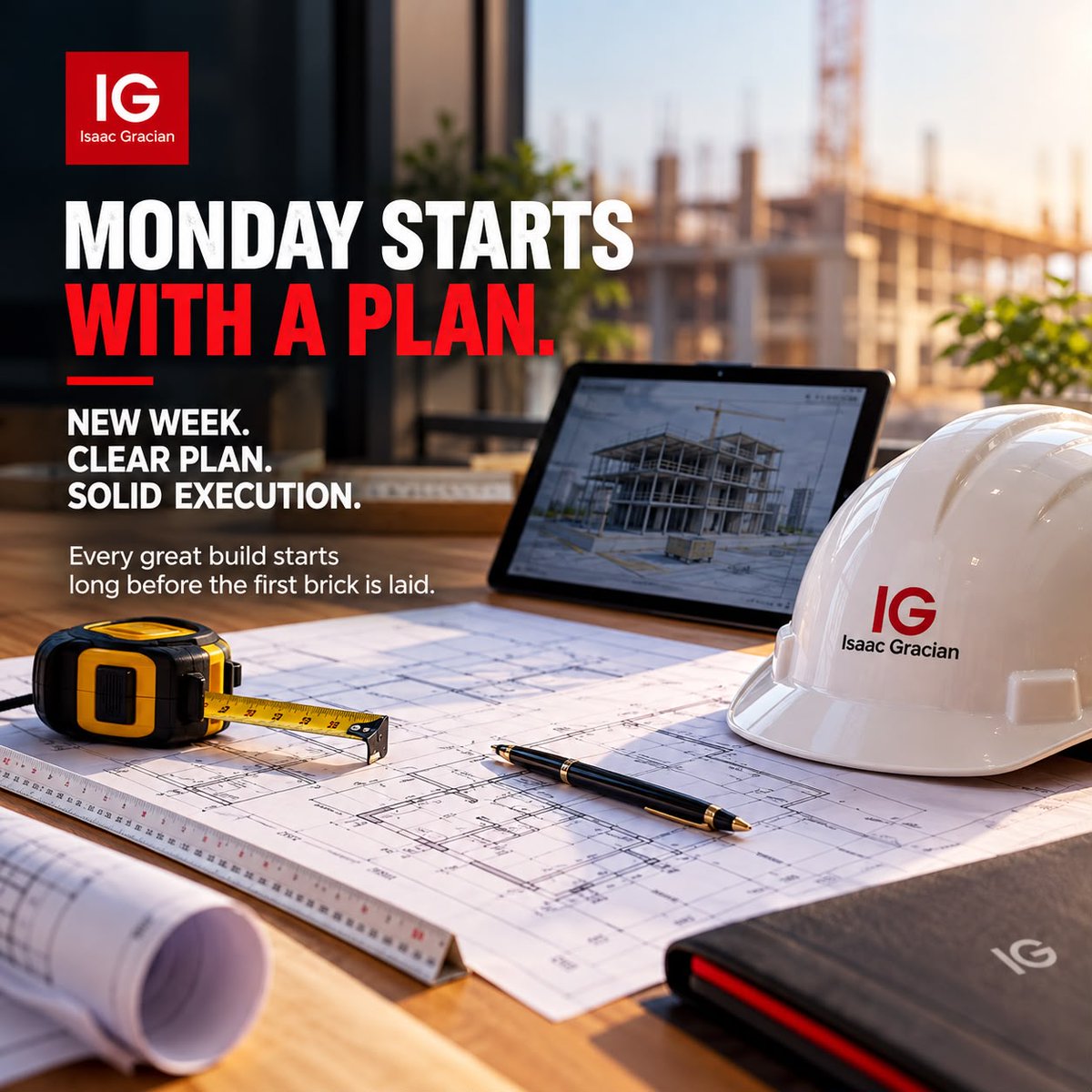 isaacgracian_'s tweet photo. Every strong structure starts with a clear vision.

At Isaac Gracian, we believe that great results come from thoughtful planning, precision, and solid execution.

#IsaacGracian #EngineeringExcellence #InfrastructureDevelopment #Construction https://t.co/fwFe4B1fUb