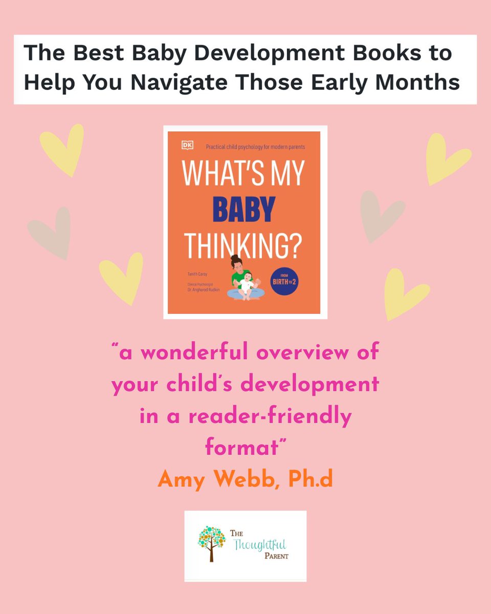 TanithCarey's tweet photo. What's the secret of growing happier children?
ATTUNEMENT

When you see the world from their age/stage of development, parenting becomes easier &amp; even more joyful.

Find What's My Baby Thinking?https://t.co/bDMAfUMxwB

#pregnancy #parentingtips #bookreview #pregnant #bbcbreakfast https://t.co/9DD7vJ6eTW