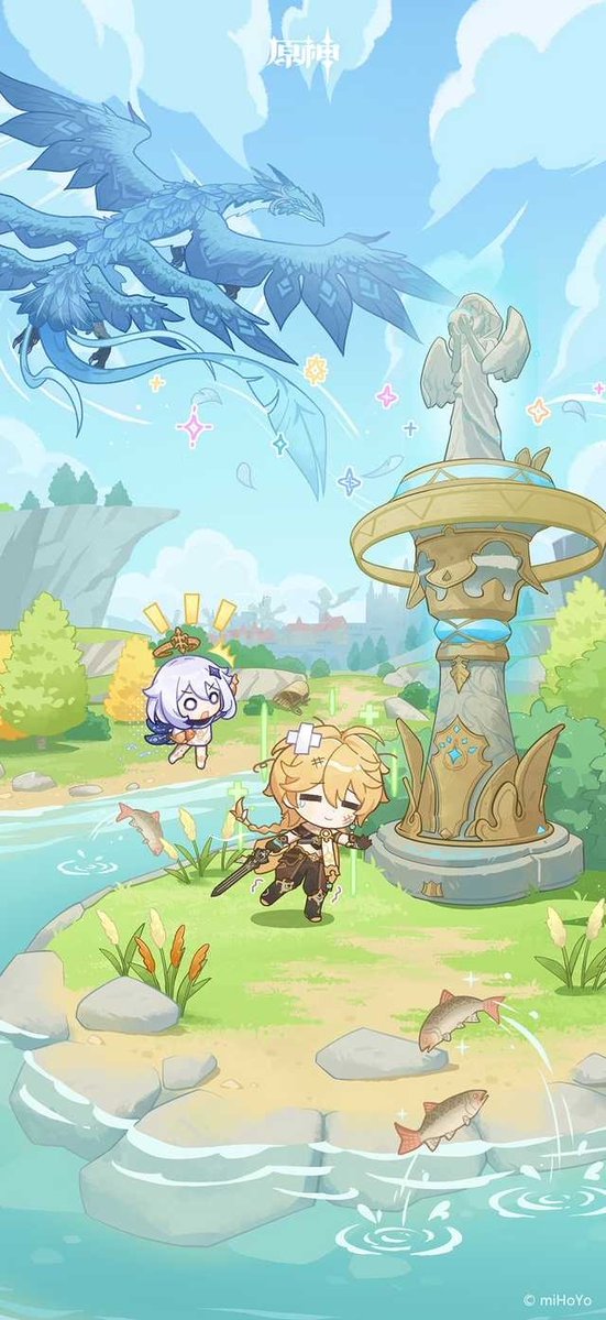 Genshin__Update's tweet photo. Illustration from "Anniversary Memories Album" Web Event
#GenshinImpact #原神 #원신 https://t.co/PaRdSWTgOx
