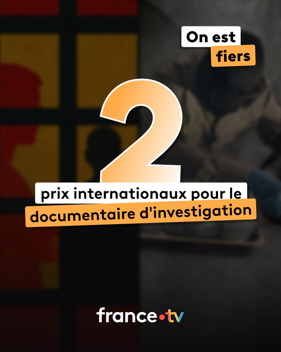 Francetele's tweet photo. 🏆 #DIG2026 | @Francetele doublement récompensé aux @DIGawards !

2️⃣ prix qui signent une belle reconnaissance internationale pour le journalisme d’investigation et le documentaire : félicitations à toutes et tous ! 🙌 https://t.co/PxtcqkG0OV