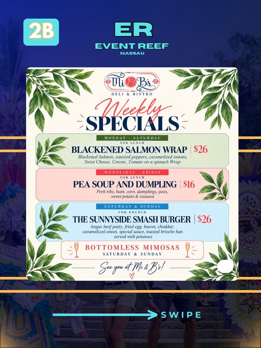EventReef's tweet photo. What's happening in Nassau TODAY (MONDAY)?

Event 2/6

Follow Event Reef to know what Events are happening in Nassau!

#nassau #nassaubahamas #bahamas #eventreef https://t.co/auZ3m9WJoK