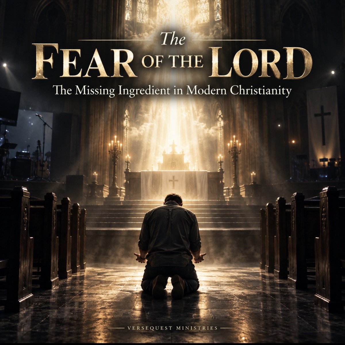 TNTJohn1717's tweet photo. 🚨🚨 NOW LIVE — VERSEQUEST EXCLUSIVE SERIES 🚨🚨

🔗 https://t.co/5JWIodKhuU

THE FEAR OF THE LORD — The Missing Ingredient in Modern Christianity

Modern Christianity talks constantly about grace, love, worship, freedom, and blessing, but what happened to the fear of the Lord?

This brand-new 10-part VerseQuest exclusive series goes straight into one of the most neglected doctrines in the Bible: why the fear of God is the beginning of knowledge, why it causes men to depart from evil, how it cleanses the believer, strengthens the home, corrects worship, protects the church, produces real confidence, and frees Christians from the fear of man.

We also deal carefully with a vital doctrinal distinction: the saved believer is secure in Christ and does not live under the condemned fear of hell, yet he still answers to a holy Father, faces chastening, and will stand before the Judgment Seat of Christ.

If God becomes small in a man’s thinking, everything else becomes enormous. But when God returns to His proper magnitude, sin looks different, men look smaller, worship becomes serious, courage returns, and the world loses much of its power to intimidate.

The complete series is NOW LIVE.

#FearOfTheLord #FearOfGod #KJV #KingJamesBible #BibleStudy #ChristianDoctrine #BiblicalWisdom #ChristianHoliness #JudgmentSeatOfChrist #VerseQuest
