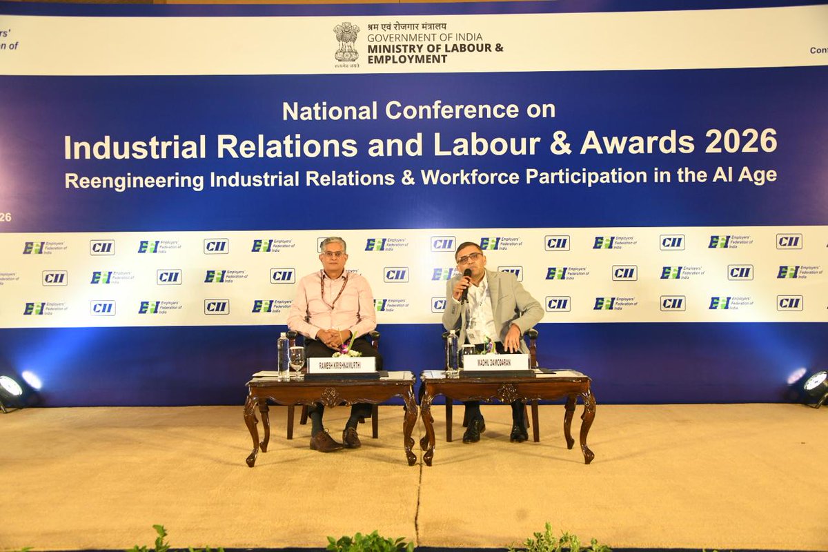 EFI_1933's tweet photo. Fireside Chat | Interaction with EPFO
Mr. Ramesh Krishnamurthi (CPFC, EPFO) & Mr. Madhu Damodaran on shared his key insights in social security, digital services & compliance.
#EPFO #SocialSecurity #CII #EFI #Workforce https://t.co/Iv8H5rhjoh