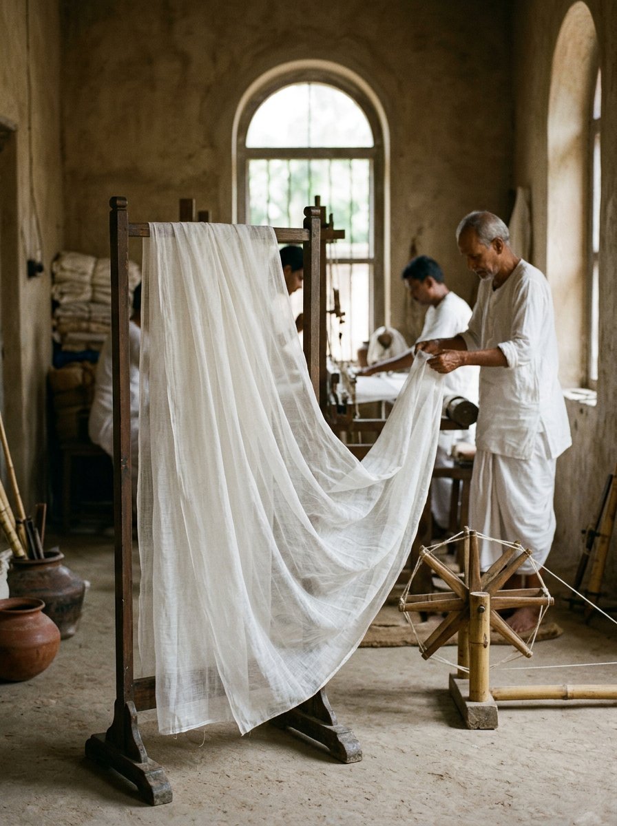 aura_nrox's tweet photo. At one time, #Dhaka’s #Muslin was one of the most valuable fabrics in the world.

It was so fine and lightweight that it became known in different parts of the world for its exceptional quality.

For more than 2,000 years, this fabric was connected with a unique history of Bengal https://t.co/fpwEKWb91i