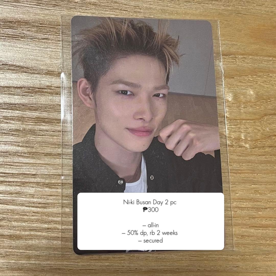 yangwonieeluv's tweet photo. 🛒 wts lfb ph go☆ #woniesells

🛍️Enhypen the sin bliss global weverse &amp; Japan weverse Engene POB 
🛍️Ni-ki Busan Day 2

    ⭐ prices on pic

♡ DOP: 50%, rb 2 weeks
♡ secured, x sensi/rush
♡ Can send proof of securement and add sa gc before payment
♡ NETA (Intransit to PH) https://t.co/ikNrncvofK
