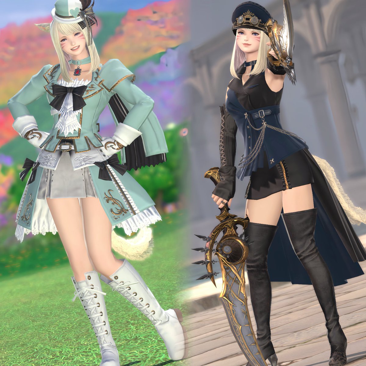 Harucham_ff14's tweet photo. 極シタデルボズヤ手伝っていただいて新しいミラプリ出来た～🙌🏻💕︎︎

#ミラプリ #ミコッテ https://t.co/cuDgnfTekW