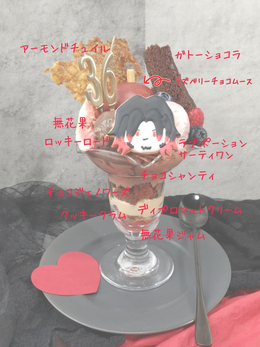haru15201510251's tweet photo. 弟者さんおたおめパフェ🎂🎉

去年チョコケーキ召し上がってらしたので、🍫ᩚと赤い果物❤️𓈒𓏸で作ってみました
のせたいものが多くて思ったより盛り盛りになってしまったꉂ🤣

にゅーびじゅ難かったけど、可愛く出来たかと♡ドヤ顔感が👍🌟 https://t.co/ng6f2UqRBS