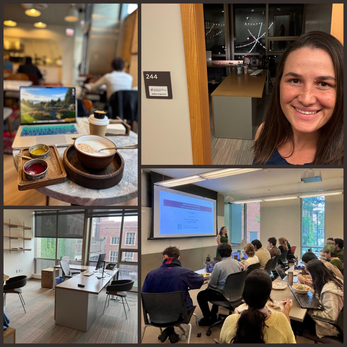 _IdaGri's tweet photo. Concluding a productive week @UChicago, presenting our Sleep RCT at AFE 2026 #afe2026, giving AI workshop to predocs as @BeckerFriedman Visiting Scholar, and presenting JMP in the student prize finalist session @UrbanEconomics conference — see more @ https://t.co/LutwEzEIWl 😊 https://t.co/tYuN2u2aXn